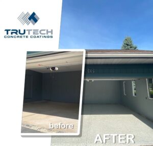 trutech concrete coatings before and after fowlerville image